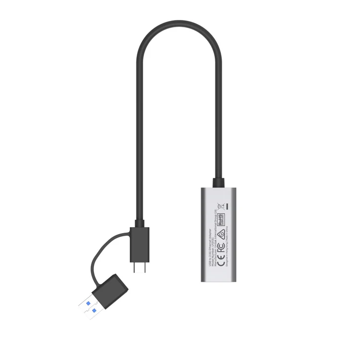 Buy UNITEK Hybrid USB-C & USB-A to 2.5G Gigabit Ethernet Adapter 2500Mbps Wired Network Dongle Online in Pakistan - UGREEN PK