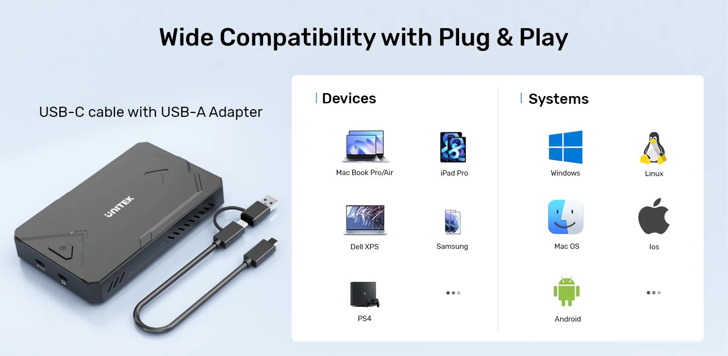 UNITEK USB 3.2 Gen2 M.2 NVMe & SATA SSD Enclosure Supports PCIe NVMe 2242/2260/2280 & 2.5 Buy UNITEK USB 3.2 Gen2 M.2 NVMe & SATA SSD Enclosure Supports PCIe NVMe 2242/2260/2280 & 2.5