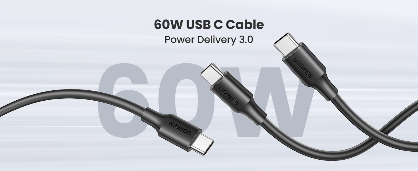 UGREEN 10306 USB-C to USB-C Cable 60W (2 Meter) PD 3.0 Fast Charging Cable for iPhone 16/15 Series Buy UGREEN 10306 USB-C to USB-C Cable 60W (2 Meter) PD 3.0 Fast Charging Cable for iPhone 16/15 Series Online in Pakistan - UGREEN PK