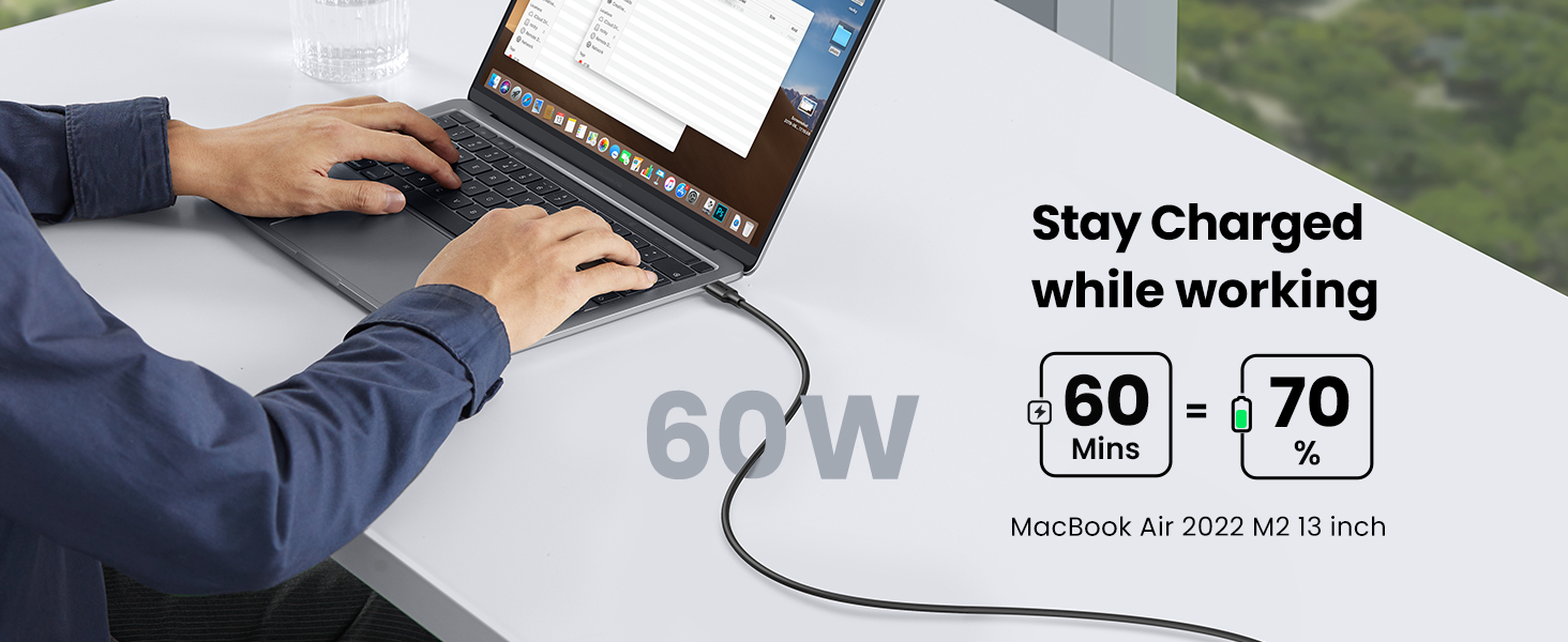 UGREEN 10306 USB-C to USB-C Cable 60W (2 Meter) PD 3.0 Fast Charging Cable for iPhone 16/15 Series Buy UGREEN 10306 USB-C to USB-C Cable 60W (2 Meter) PD 3.0 Fast Charging Cable for iPhone 16/15 Series Online in Pakistan - UGREEN PK