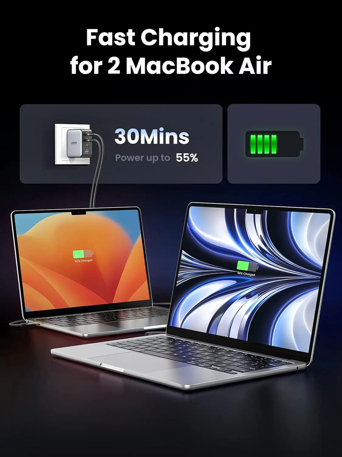 Buy UGREEN 10375 Nexode 100W GaN Charger 4-Port PD3.0/PPS for MacBook Pro/Air, iPhone 16/15 Online in Pakistan - UGREEN PK