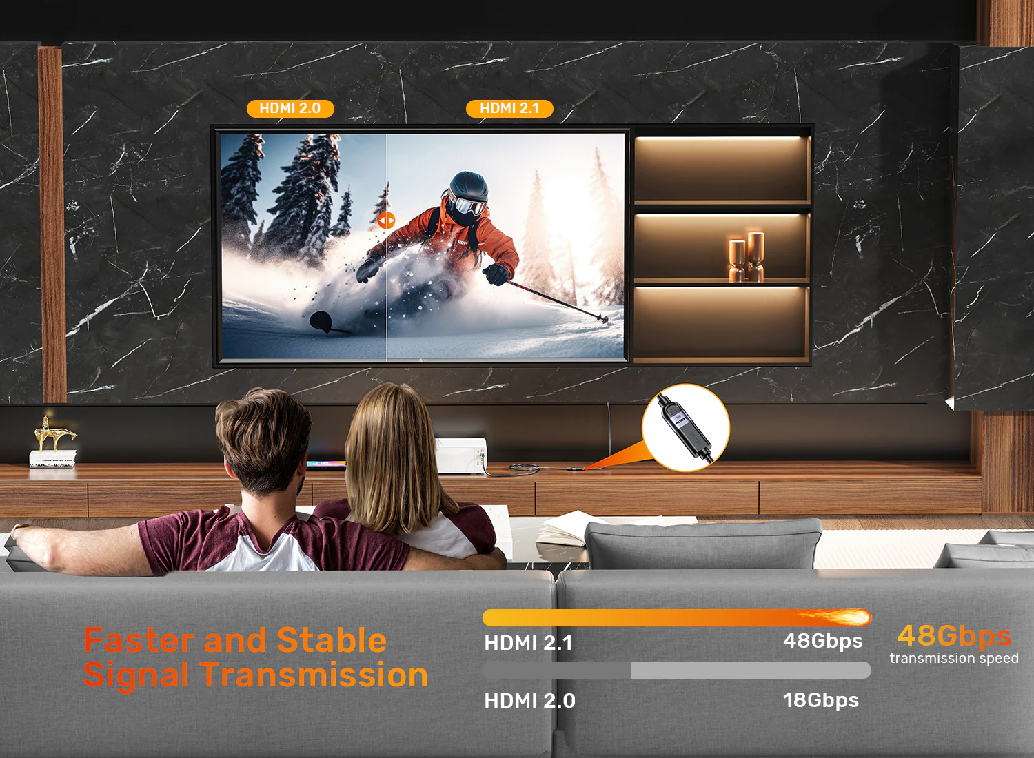 UNITEK Ultra Stream 8K HDMI Extension Cable (1 Meter) 8K@60Hz, 4K@120Hz Buy UNITEK Ultra Stream 8K HDMI Extension Cable (1 Meter) 8K@60Hz, 4K@120Hz Online in Pakistan - UGREEN PK