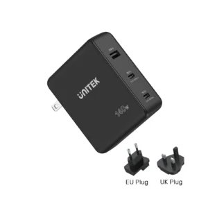 UNITEK P1115A 140W PD3.1 GaN Wall Charger, 3-Port Fast Charger