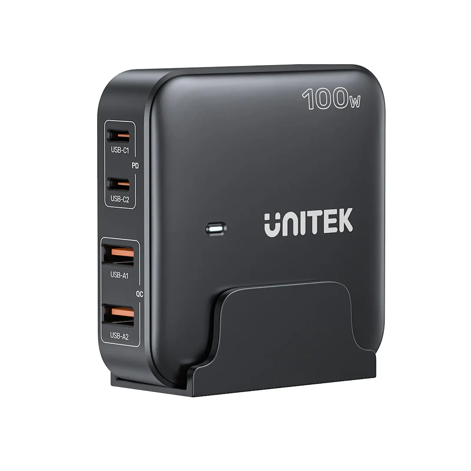 Buy UNITEK 100W Desktop GaN Charging Station 4-Port Fast Charger with Stand Online in Pakistan - UGREEN PK