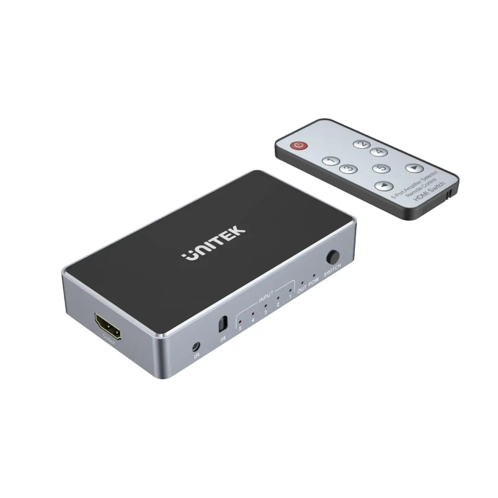 Buy UNITEK 4K HDMI Switch 5 In 1 Out with IR Remote, Supports 4K@30Hz, HDR, 3D, Dolby Online in Pakistan - UGREEN PK