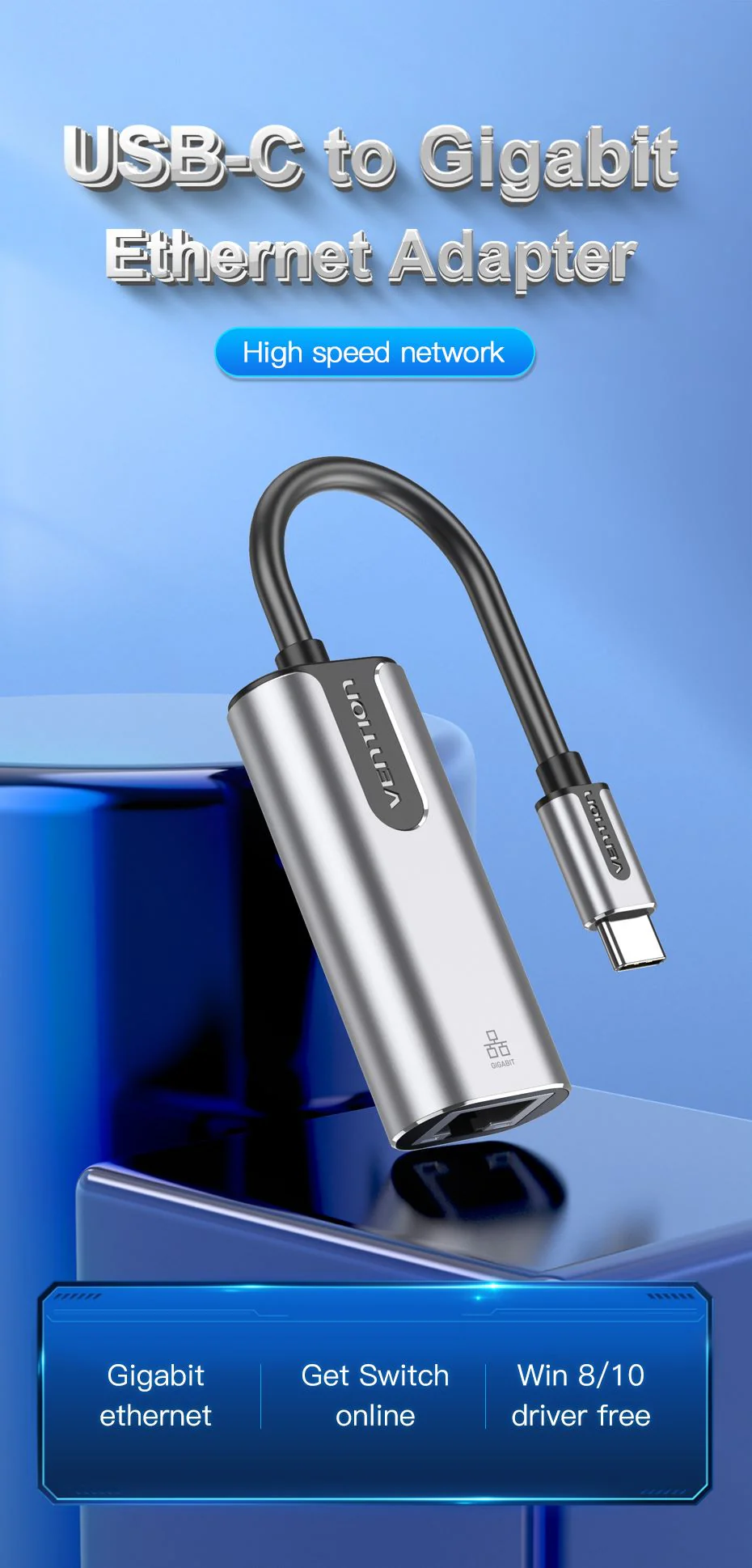 VENTION CFNHB USB C 3.1 Gen1 to Gigabit Ethernet Adapter Buy VENTION CFNHB USB C 3.1 Gen1 to Gigabit Ethernet Adapter Online in Pakistan - UGREEN PK
