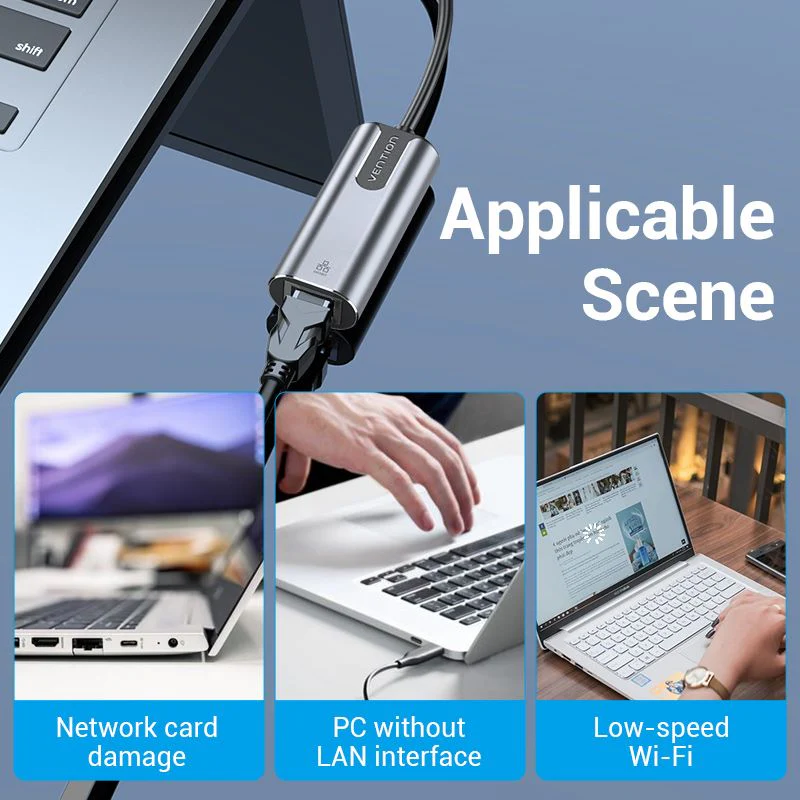 Buy VENTION CFNHB USB C 3.1 Gen1 to Gigabit Ethernet Adapter Online in Pakistan - UGREEN PK