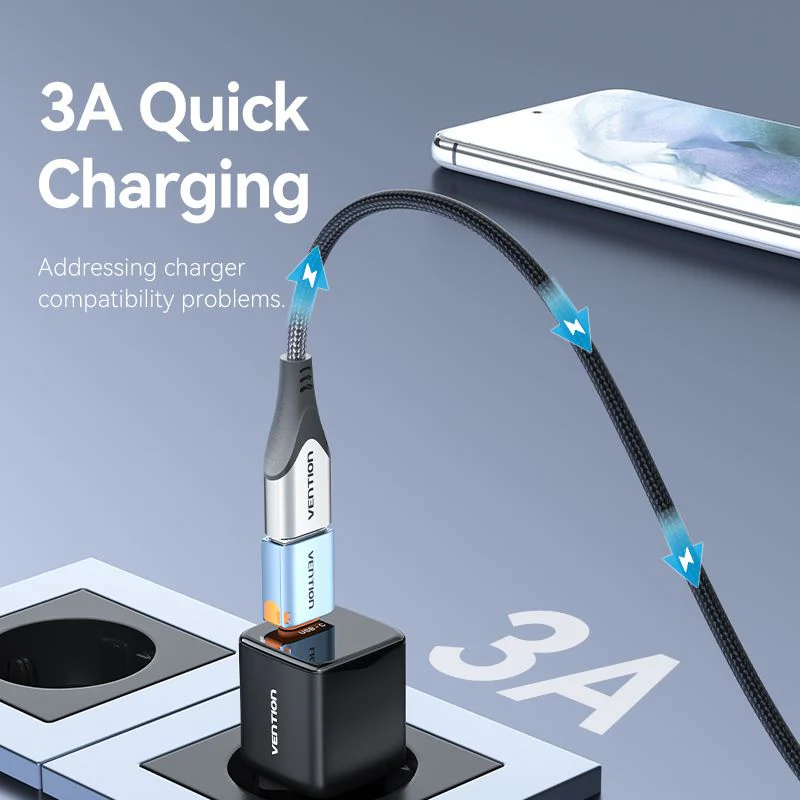 Buy VENTION CUBH0 USB C 3.1 Male to USB 3.0 Female OTG Adapter (10Gbps, Aluminum Alloy with Lanyard) Online in Pakistan - UGREEN PK