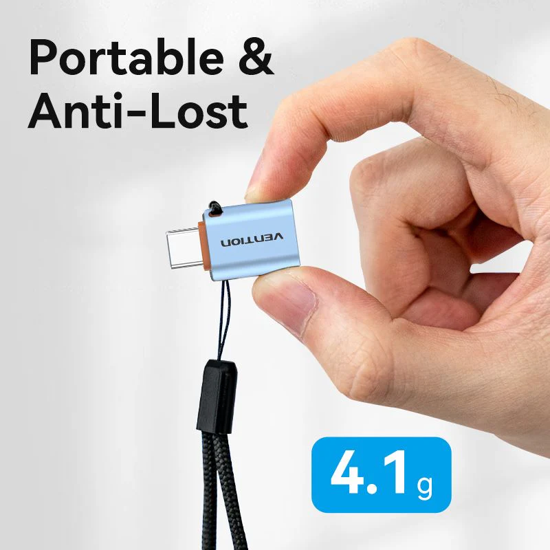 Buy VENTION CUBH0 USB C 3.1 Male to USB 3.0 Female OTG Adapter (10Gbps, Aluminum Alloy with Lanyard) Online in Pakistan - UGREEN PK