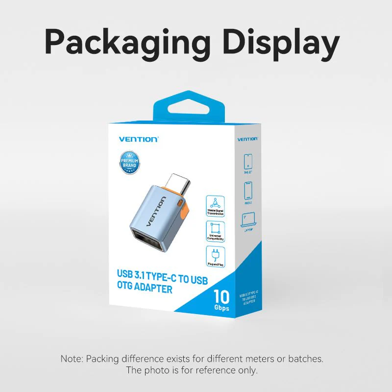 Buy VENTION CUBH0 USB C 3.1 Male to USB 3.0 Female OTG Adapter (10Gbps, Aluminum Alloy with Lanyard) Online in Pakistan - UGREEN PK