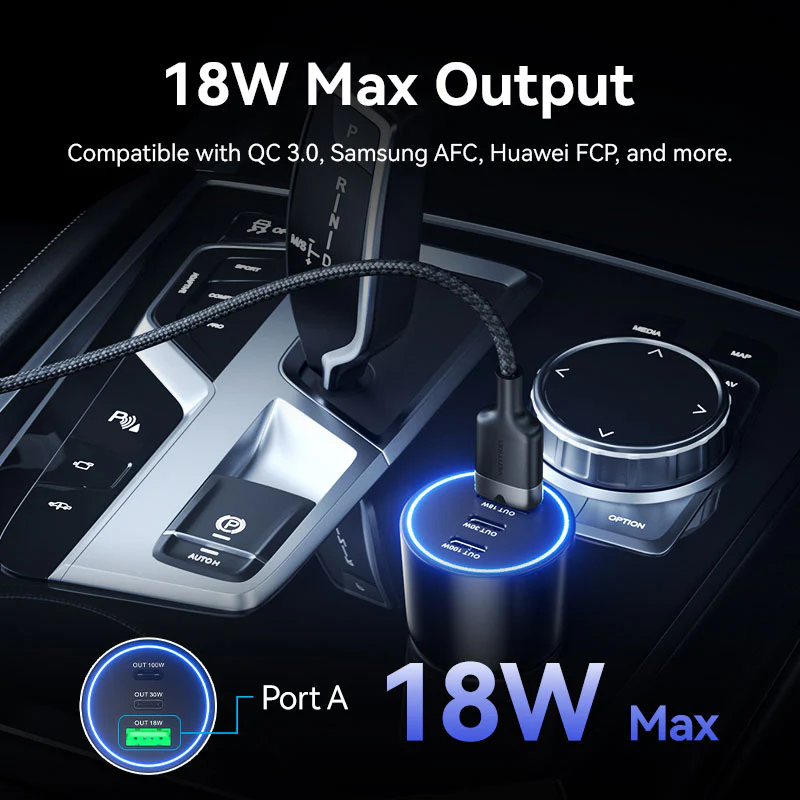 Buy VENTION FFQB0 100W USB C Car Charger Smart Trickle Charging Online in Pakistan - UGREEN PK
