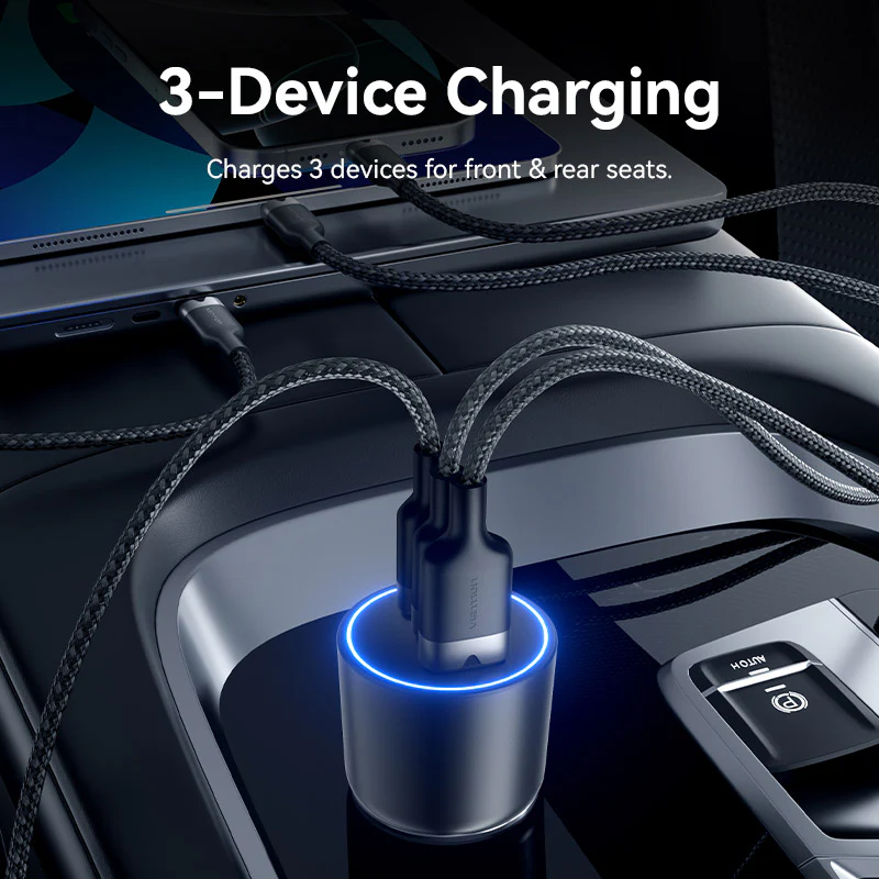 Buy VENTION FFQB0 100W USB C Car Charger Smart Trickle Charging Online in Pakistan - UGREEN PK