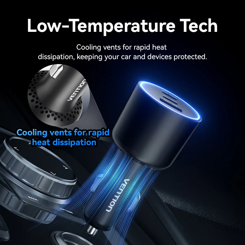 Buy VENTION FFQB0 100W USB C Car Charger Smart Trickle Charging Online in Pakistan - UGREEN PK
