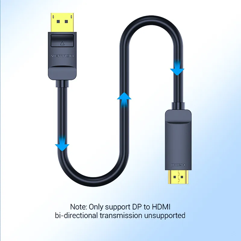 Buy VENTION HAG DisplayPort to HDMI Cable (4K@30Hz) Gold-Plated Connectors Online in Pakistan - UGREEN PK