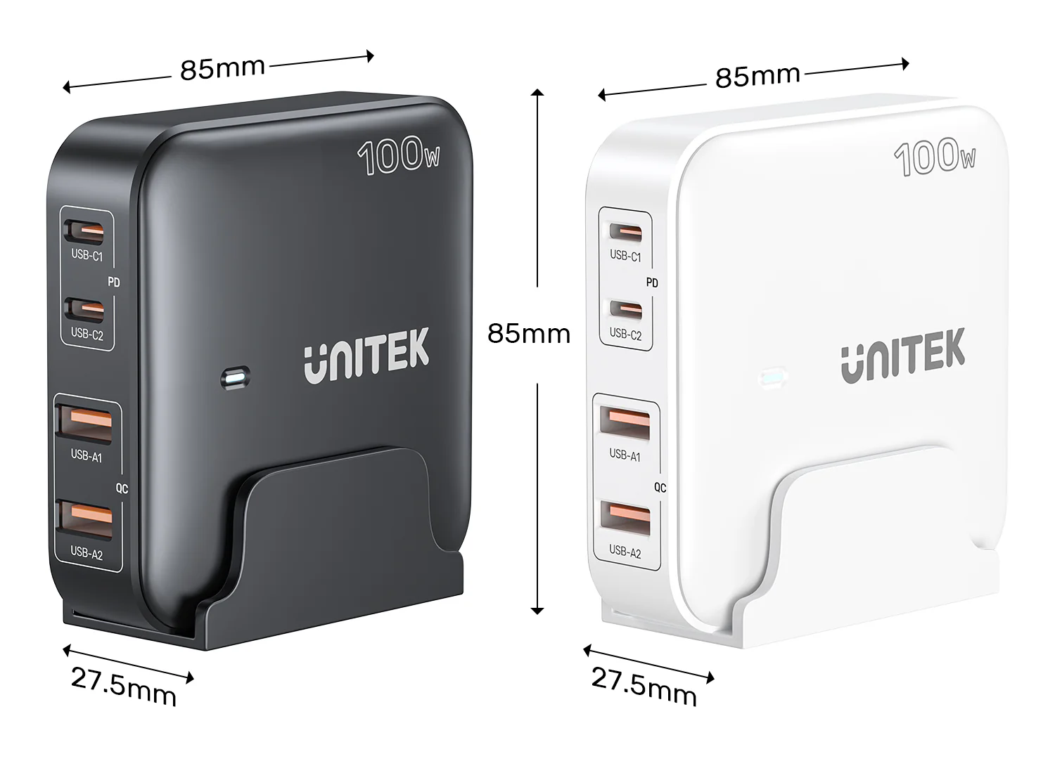 UNITEK 100W Desktop GaN Charging Station 4-Port Fast Charger with Stand Buy UNITEK 100W Desktop GaN Charging Station 4-Port Fast Charger with Stand Online in Pakistan - UGREEN PK