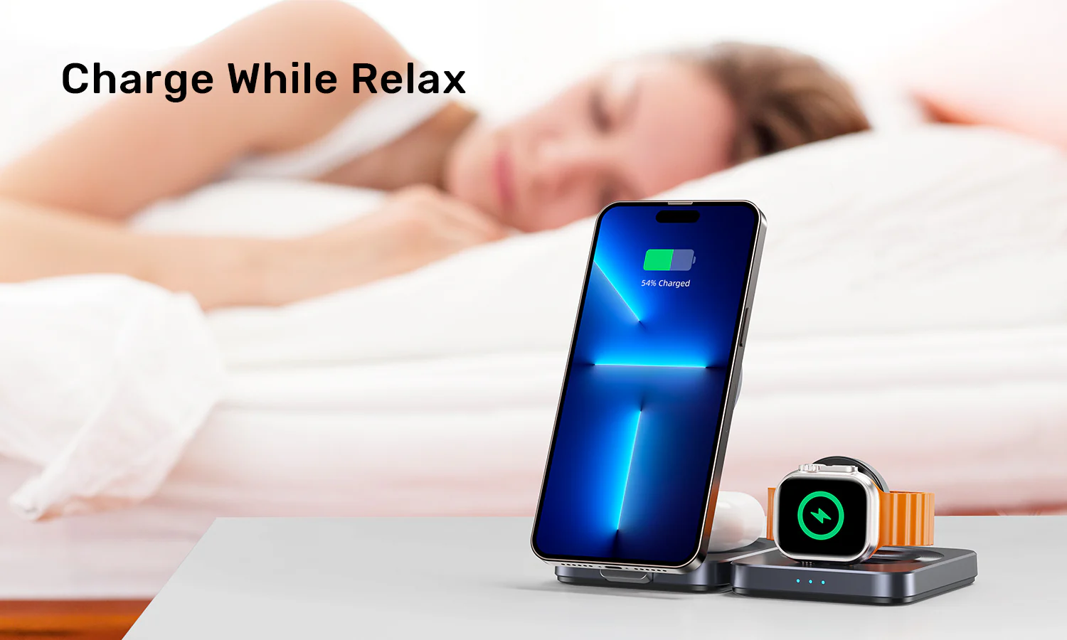 UNITEK Qi2 Foldable 3-in-1 Charging Station 15W MagSafe Wireless Charger Buy UNITEK Qi2 Foldable 3-in-1 Charging Station 15W MagSafe Wireless Charger Online in Pakistan - UGREEN PK
