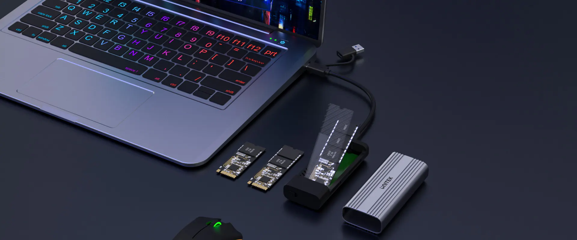 UNITEK SolidForce Reefer USB 3.2 Gen2 USB-C to M.2 SSD Enclosure Buy UNITEK SolidForce Reefer USB 3.2 Gen2 USB-C to M.2 SSD Enclosure Online in Pakistan - UGREEN PK