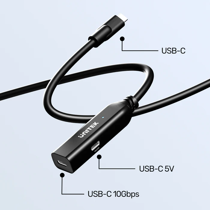 Buy UNITEK USB-C 3.2 Gen2 Extension Cable 10Gbps (5 Meter) Supports 100W PD, 4K@60Hz Video Online in Pakistan - UGREEN PK