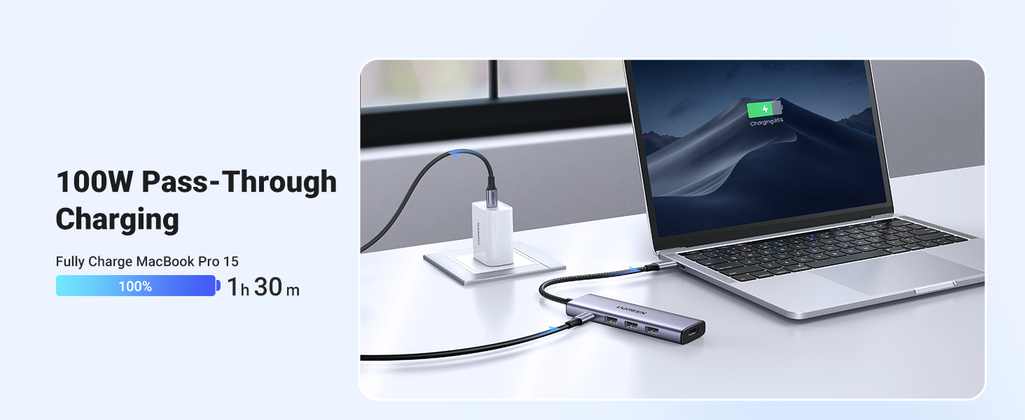 UGREEN 15597 5-in-1 USB C Hub with 4K@60Hz HDMI 100W PD Charging 3x USB 3.0 Ports Buy UGREEN 15597 5-in-1 USB C Hub with 4K@60Hz HDMI 100W PD Charging 3x USB 3.0 Ports Online in Pakistan - UGREEN PK