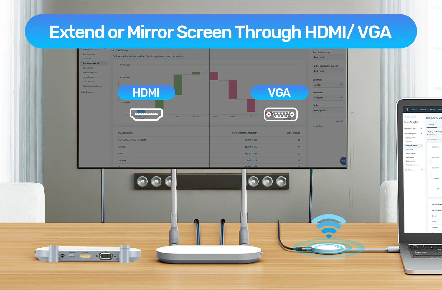 UNITEK Wireless HDMI Transmitter and Receiver Kit 1080P@60Hz Full HD 50M Range Buy UNITEK Wireless HDMI Transmitter and Receiver Kit 1080P@60Hz Full HD 50M Range Online in Pakistan - UGREEN PK