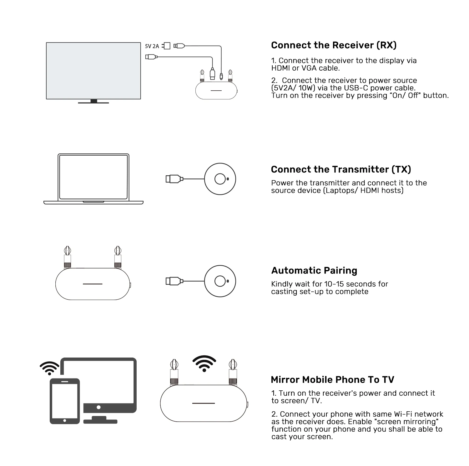 UNITEK Wireless HDMI Transmitter and Receiver Kit 1080P@60Hz Full HD 50M Range Buy UNITEK Wireless HDMI Transmitter and Receiver Kit 1080P@60Hz Full HD 50M Range Online in Pakistan - UGREEN PK
