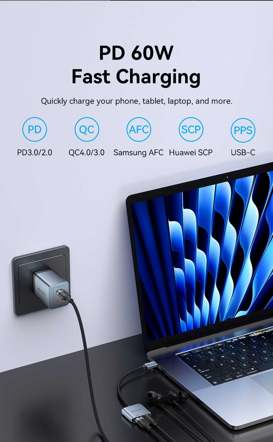 VENTION USB-C to Aux 3.5mm Hi-Fi Audio DAC Chip for PUBG Mobile / Free Fire, 60W PD Charging for iPhone 16/15 Pro Max, Galaxy S25/24 Ultra Buy VENTION USB-C to Aux 3.5mm Hi-Fi Audio DAC Chip for PUBG Mobile / Free Fire, 60W PD Charging for iPhone 16/15 Pro Max, Galaxy S25/24 Ultra Online in Pakistan - UGREEN PK