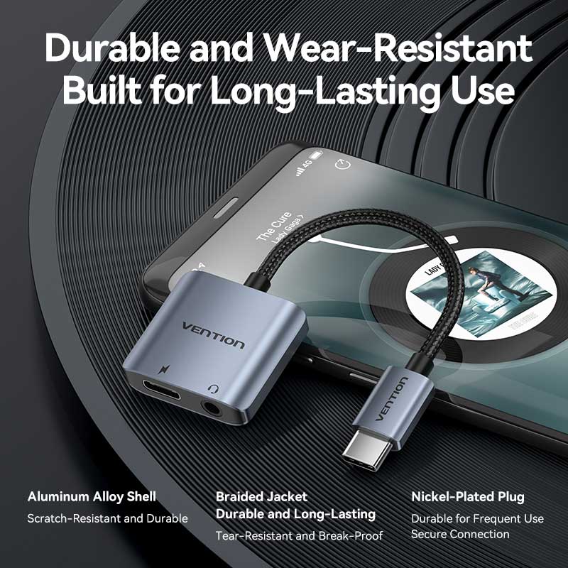 Buy VENTION USB-C to Aux 3.5mm Hi-Fi Audio DAC Chip for PUBG Mobile / Free Fire, 60W PD Charging for iPhone 16/15 Pro Max, Galaxy S25/24 Ultra Online in Pakistan - UGREEN PK
