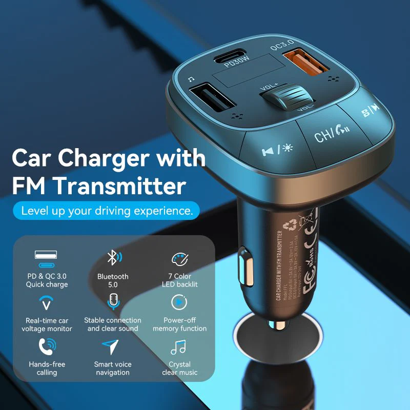 Buy VENTION FFLB0 Bluetooth FM Transmitter 30W PD Fast Charging for Car Online in Pakistan - UGREEN PK