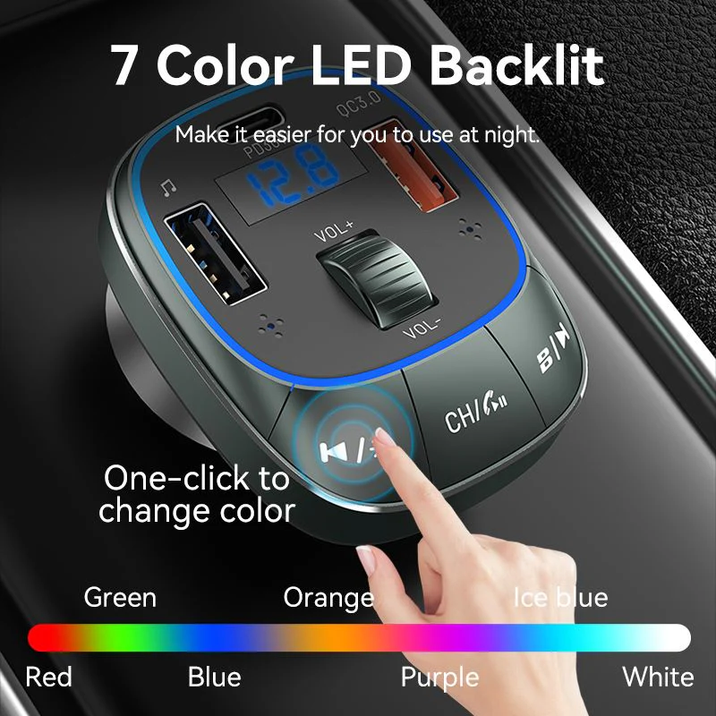 Buy VENTION FFLB0 Bluetooth FM Transmitter 30W PD Fast Charging for Car Online in Pakistan - UGREEN PK