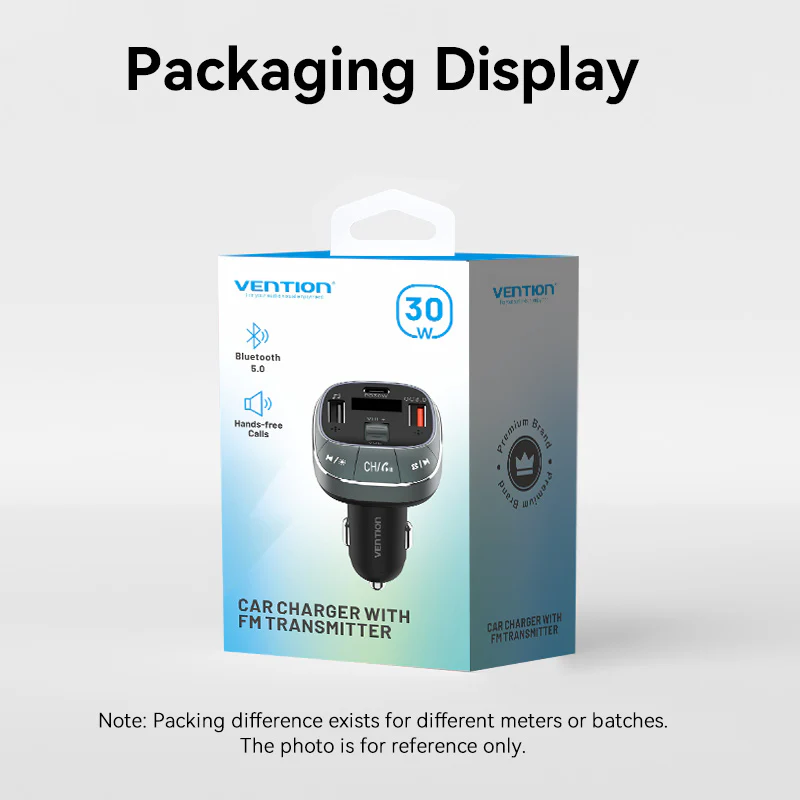 Buy VENTION FFLB0 Bluetooth FM Transmitter 30W PD Fast Charging for Car Online in Pakistan - UGREEN PK