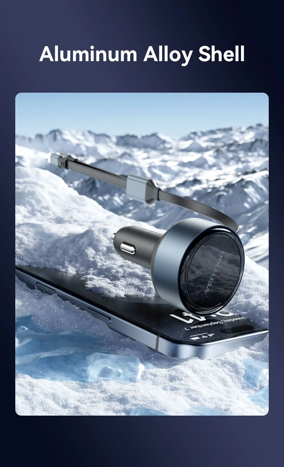 VENTION 30W PD Fast Car Charger with Built-In USB-C + Lightning Cables for iPhone 17/16/15/14 Buy VENTION 30W PD Fast Car Charger with Built-In USB-C + Lightning Cables for iPhone 17/16/15/14 Online in Pakistan - UGREEN PK