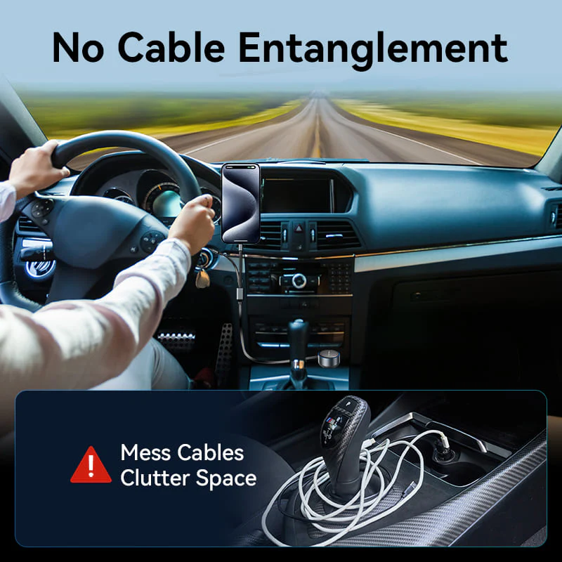 Buy VENTION 30W PD Fast Car Charger with Built-In USB-C + Lightning Cables for iPhone 17/16/15/14 Online in Pakistan - UGREEN PK
