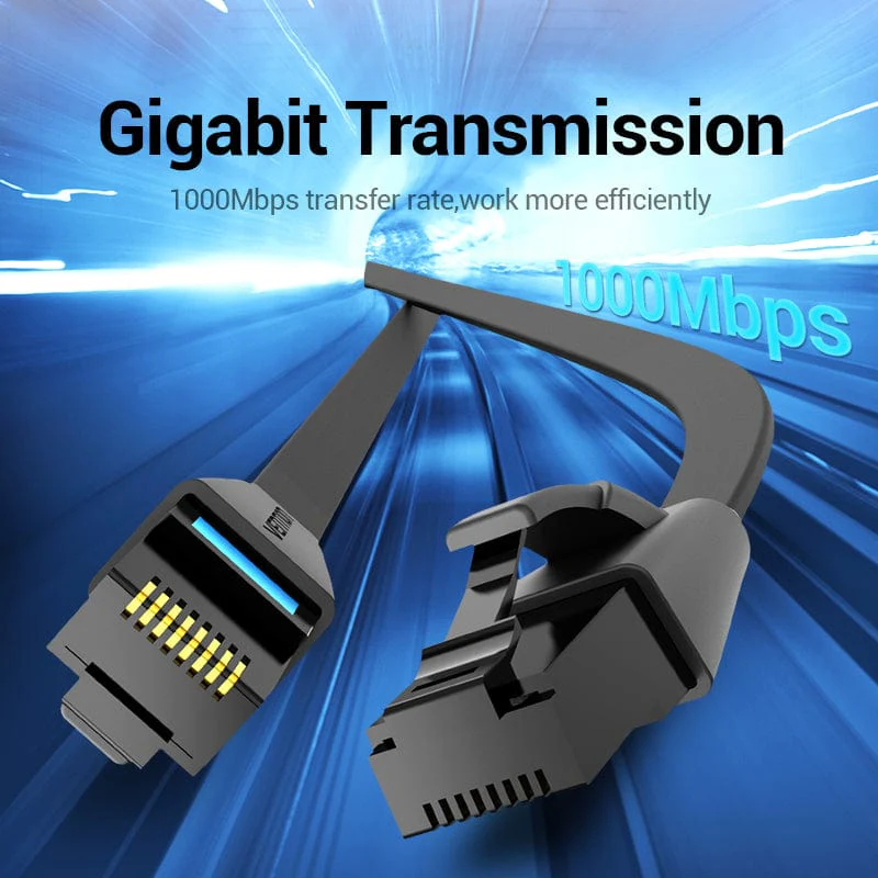 Buy VENTION Flat UTP Cat6 Ethernet Cable (1.6mm Ultra Thin) Gigabit Speed with Gold-Plated RJ45 Connectors Online in Pakistan - UGREEN PK