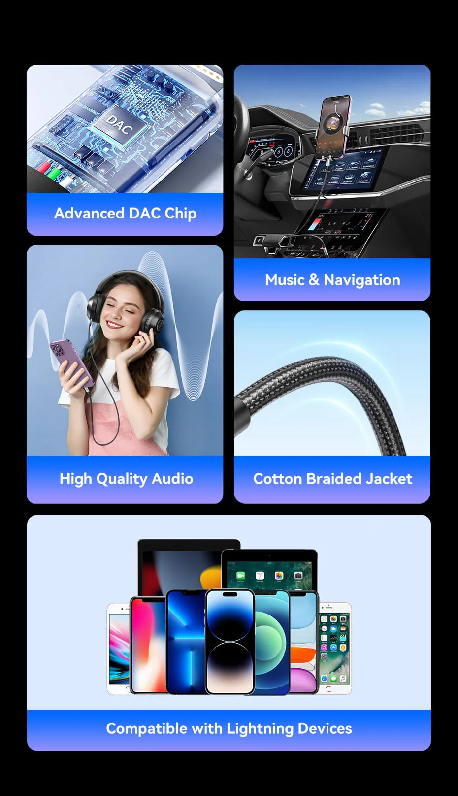 VENTION Lightning to 3.5mm Audio Cable MFi-Certified DAC Chip for iPhone 14/13/12/11/X/8/7 Buy VENTION Lightning to 3.5mm Audio Cable MFi-Certified DAC Chip for iPhone 14/13/12/11/X/8/7 Online in Pakistan - UGREEN PK