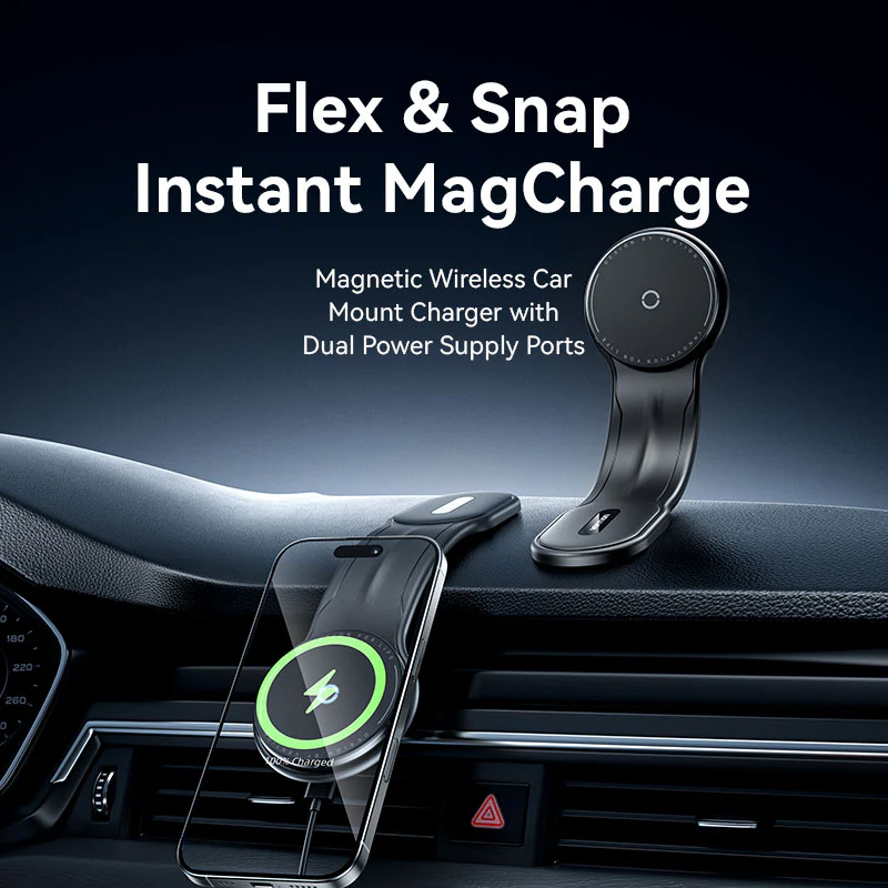 Buy VENTION Wireless 15W Max Car Mount Charger Magnetic Phone Holder Online in Pakistan - UGREEN PK