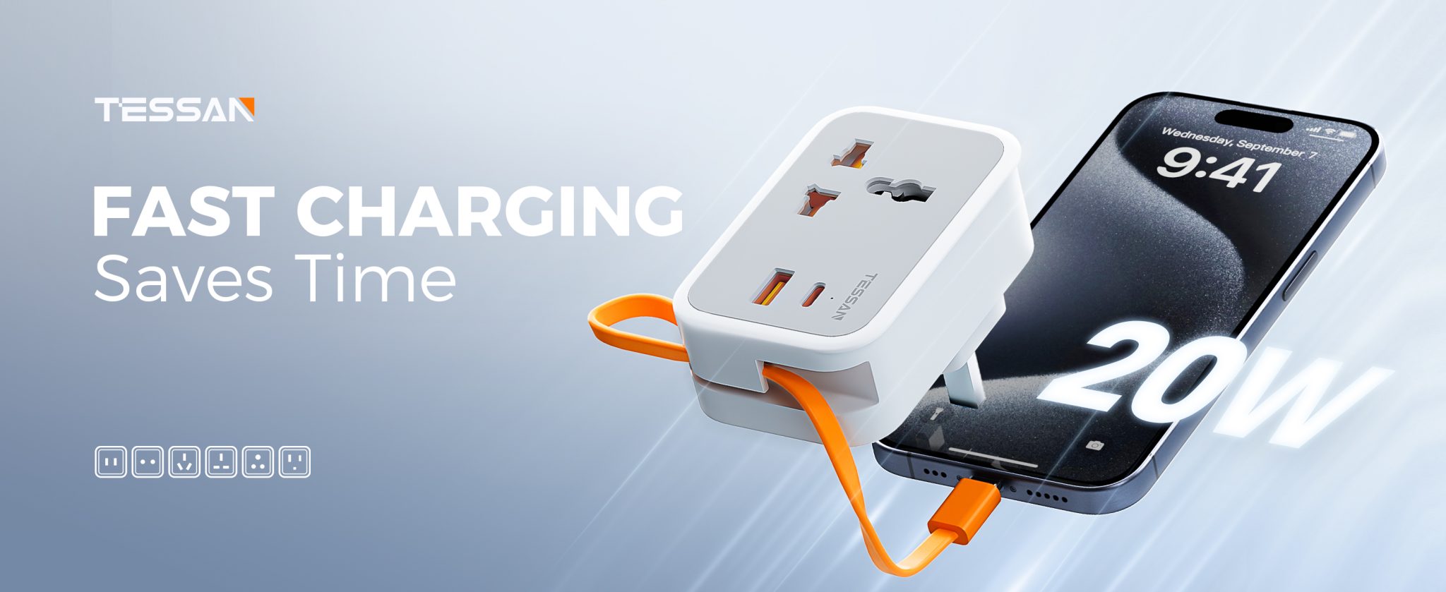 TESSAN Wall Outlet with USB Charging DE Plug (1AC + 1USB-A + 2USB-C, 20W PD/18W QC) Buy TESSAN Wall Outlet with USB Charging DE Plug (1AC + 1USB-A + 2USB-C, 20W PD/18W QC) Online in Pakistan - UGREEN PK
