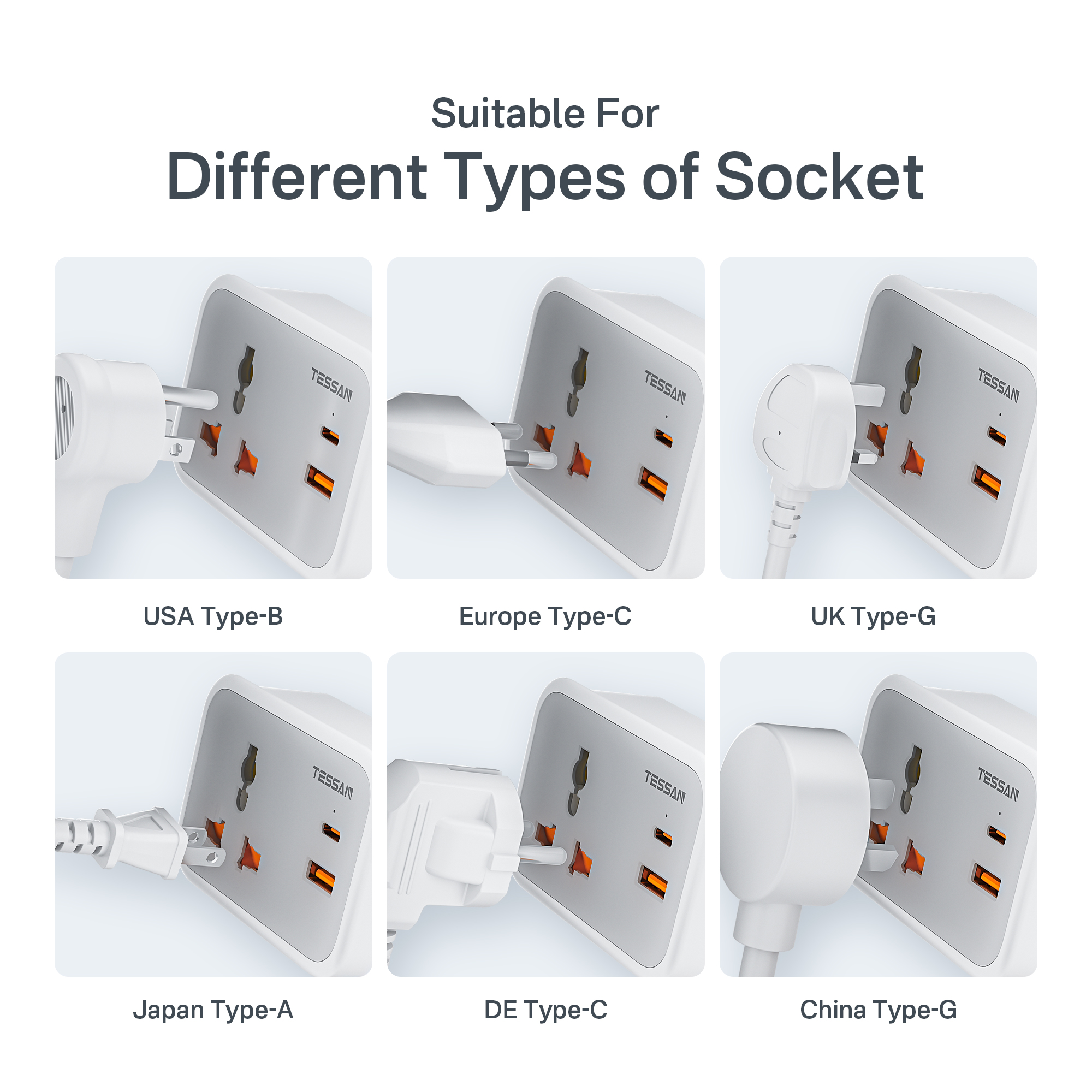 TESSAN Wall Outlet with USB Charging DE Plug (1AC + 1USB-A + 2USB-C, 20W PD/18W QC) Buy TESSAN Wall Outlet with USB Charging DE Plug (1AC + 1USB-A + 2USB-C, 20W PD/18W QC) Online in Pakistan - UGREEN PK
