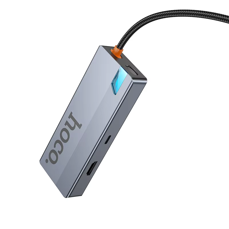 Buy HOCO HB51 6-in-1 USB-C Hub - 4K HDMI, Gigabit Ethernet, 100W PD Charging, 3x USB 3.0 Ports Online in Pakistan - UGREEN PK