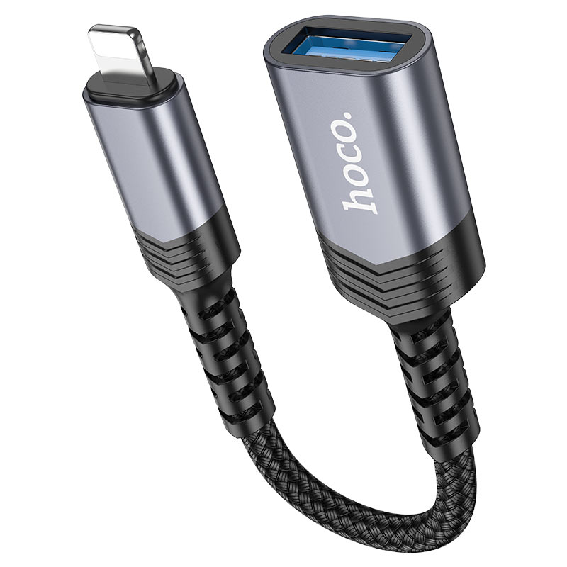 Buy HOCO UA24 Lightning Male to USB A Female OTG Adapter & Charging Cable for iPhone iPad Online in Pakistan - UGREEN PK