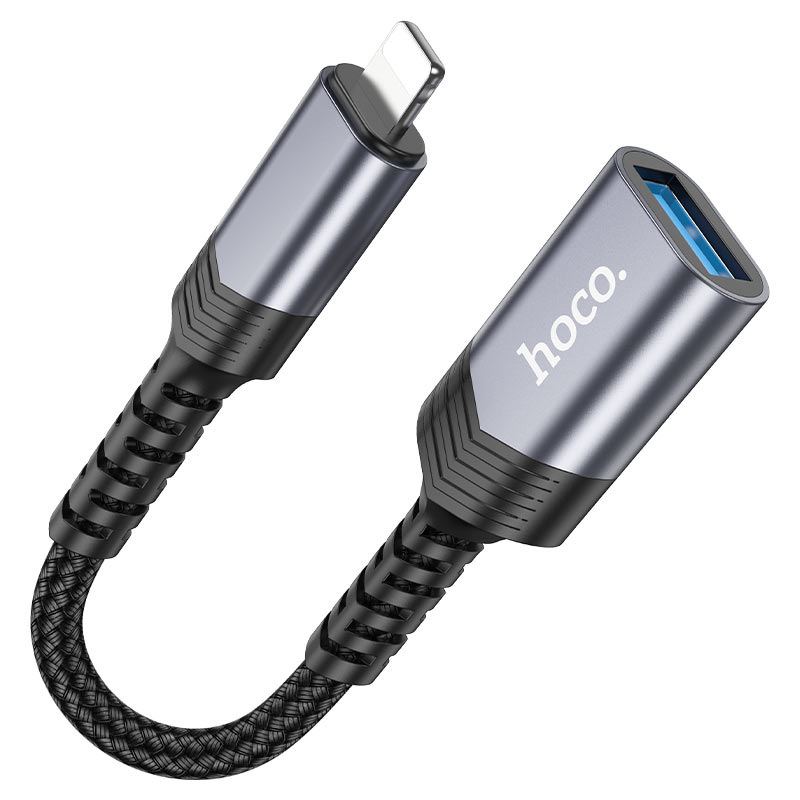Buy HOCO UA24 Lightning Male to USB A Female OTG Adapter & Charging Cable for iPhone iPad Online in Pakistan - UGREEN PK