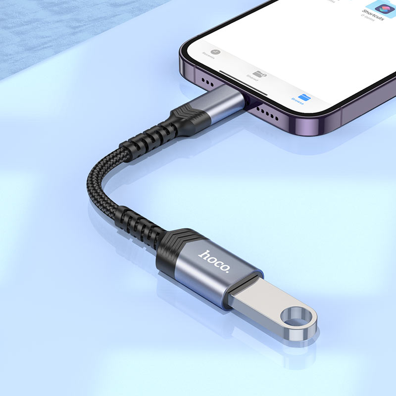Buy HOCO UA24 Lightning Male to USB A Female OTG Adapter & Charging Cable for iPhone iPad Online in Pakistan - UGREEN PK