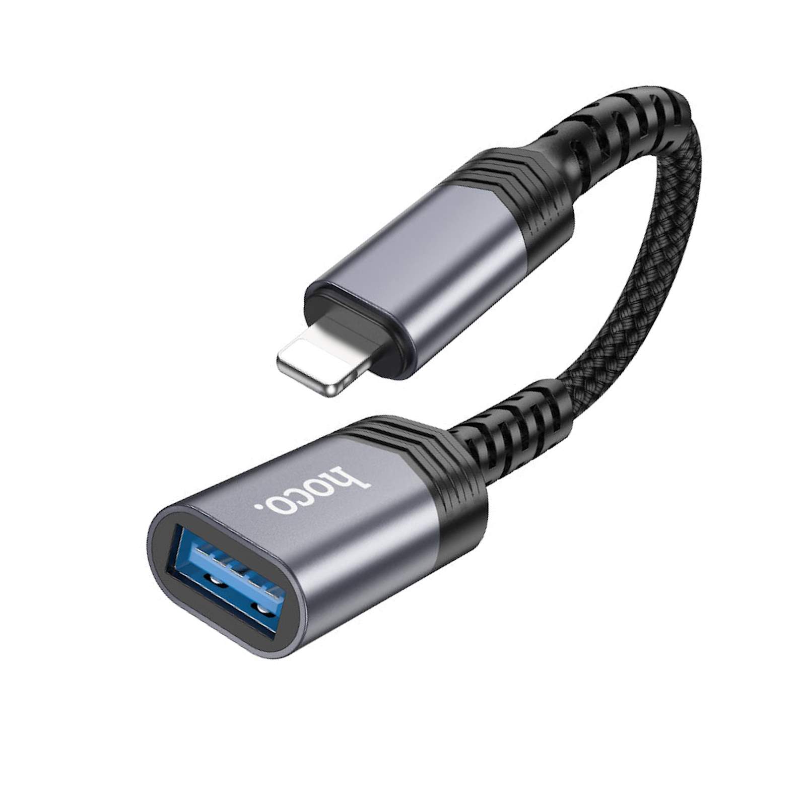 Buy HOCO UA24 Lightning Male to USB A Female OTG Adapter & Charging Cable for iPhone iPad Online in Pakistan - UGREEN PK