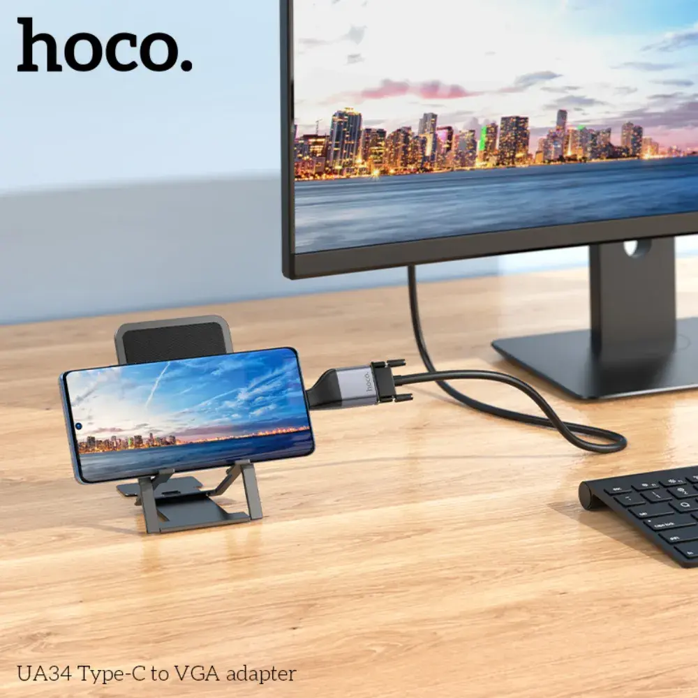 Buy HOCO UA34 USB-C to VGA Adapter 2K Display Converter for Laptops, Tablets & Phones Online in Pakistan - UGREEN PK