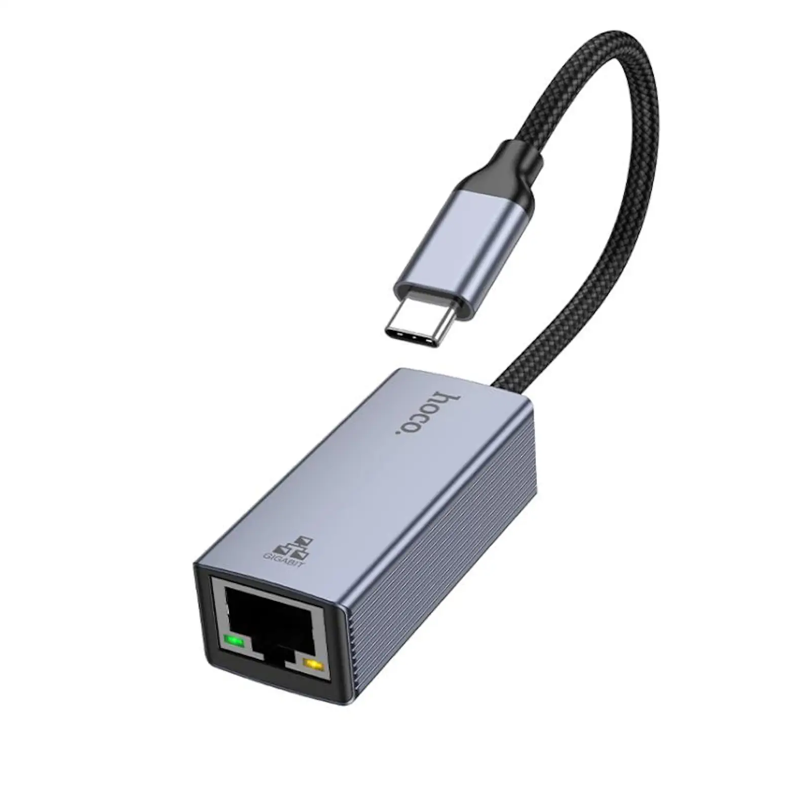 Buy HOCO UA37 USB-C to RJ45 Gigabit Ethernet Adapter 1000Mbps Portable LAN Adapter (Gray) Online in Pakistan - UGREEN PK
