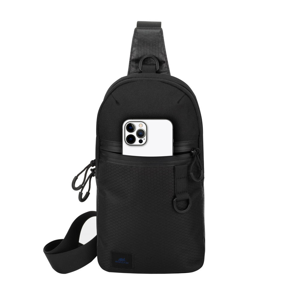 Buy RIVACASE 5312 Black Sling Bag 10.1" Compact & Water-Resistant Mobile Device Carrier Online in Pakistan - UGREEN PK
