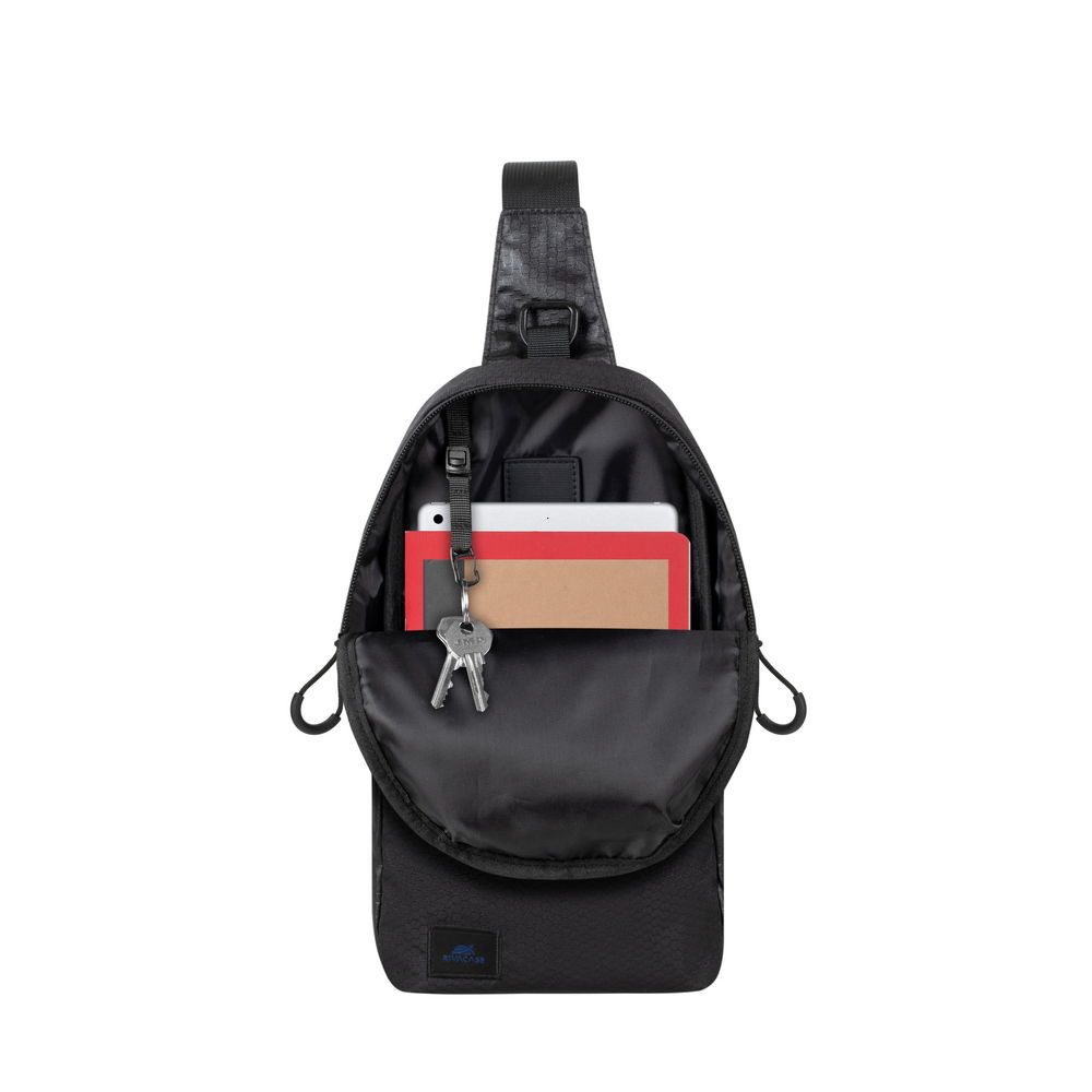 Buy RIVACASE 5312 Black Sling Bag 10.1" Compact & Water-Resistant Mobile Device Carrier Online in Pakistan - UGREEN PK
