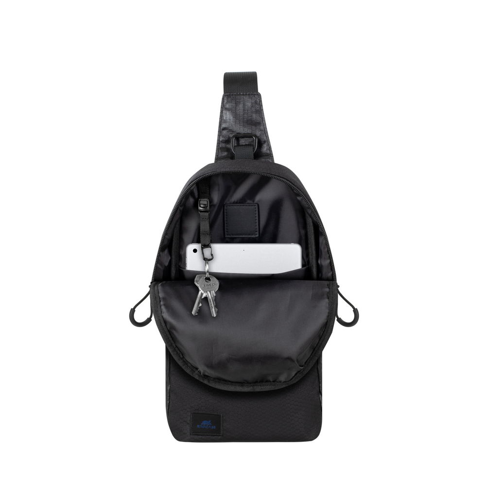 Buy RIVACASE 5312 Black Sling Bag 10.1" Compact & Water-Resistant Mobile Device Carrier Online in Pakistan - UGREEN PK