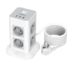 TESSAN 11-in-1 Power Strip Tower with 8 AC Outlets