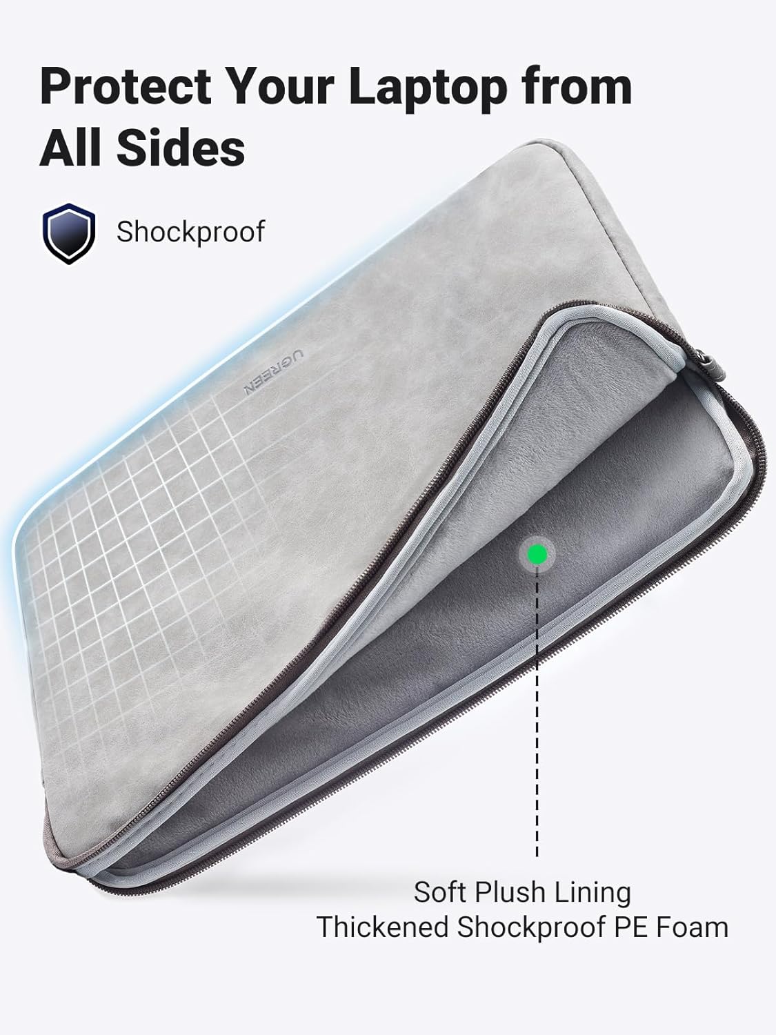 Buy UGREEN 20476 14-15 Inch Laptop Sleeve, Shockproof, Water-Resistant Case Online in Pakistan - UGREEN PK