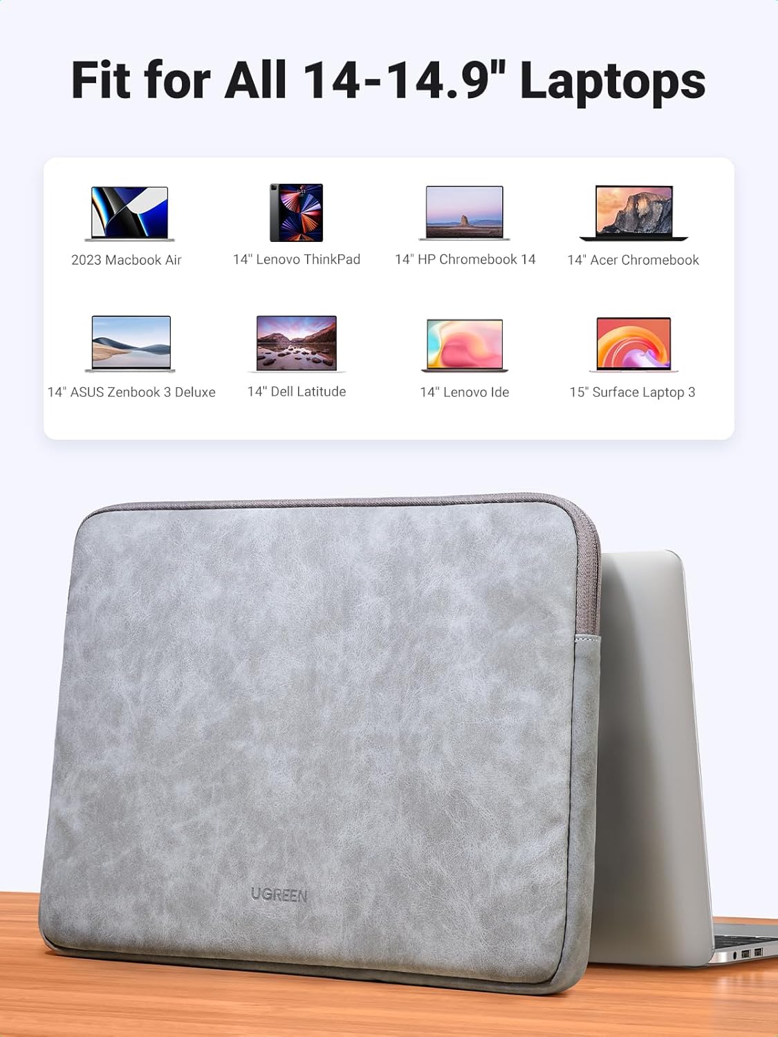 Buy UGREEN 20476 14-15 Inch Laptop Sleeve, Shockproof, Water-Resistant Case Online in Pakistan - UGREEN PK